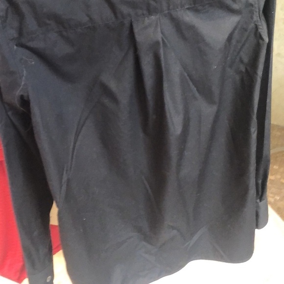 Alexander Wang black studded wingd collar shirt in size 0 - Picture 10 of 10